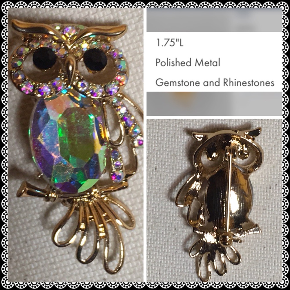 OWL BROOCH/PIN. WISE & BEAUTIFUL